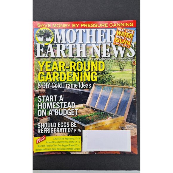 Mother Earth News Magazine Lot of 7 Issues From 2016 2017 Bread Garden Urban - Picture 5 of 10